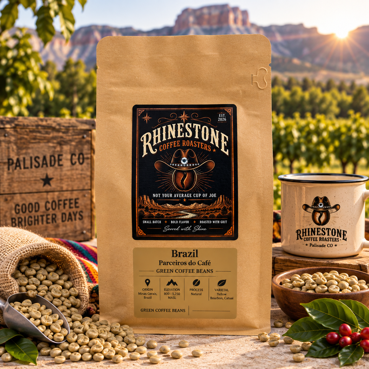 Brazil Parceiros do Cafe Green Coffee Beans