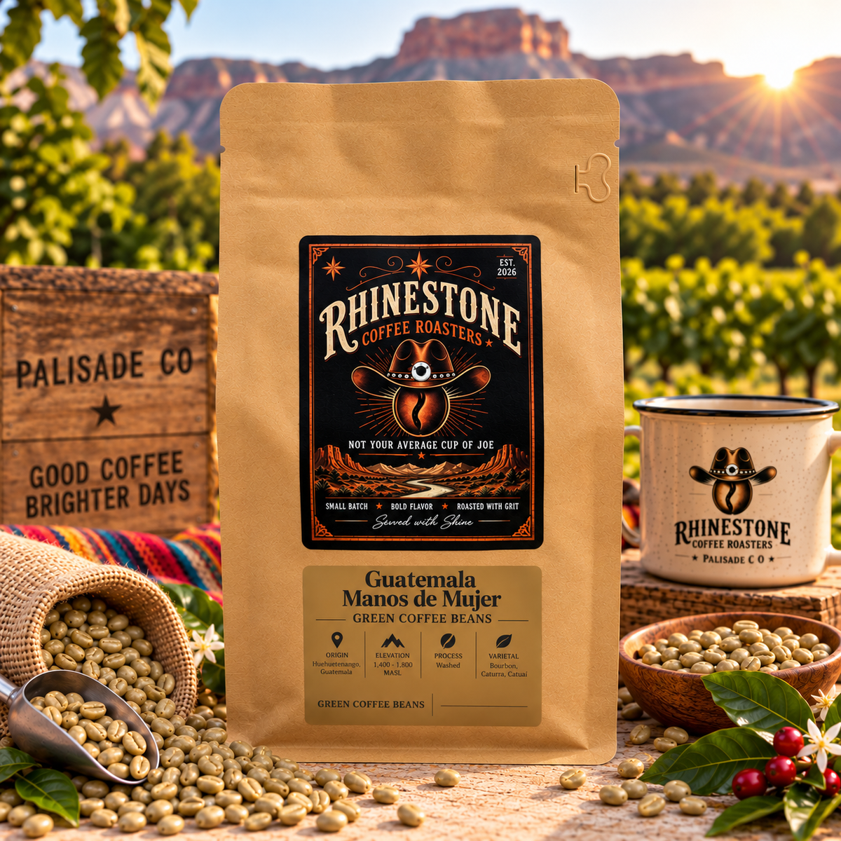 Guatemala Manos de Mujer Green Coffee Beans